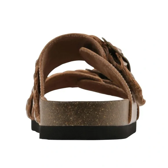 WHITE MOUNTAIN Women's Braided Double-Buckle Signature Footbed Sandal - Picture 6 of 10